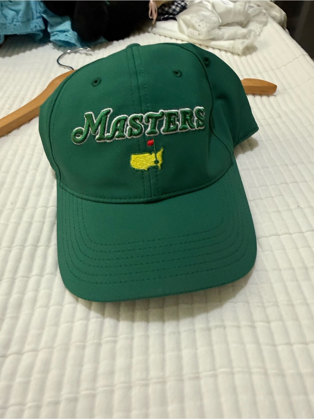 Masters Green Baseball Cap with Yellow Map Embroidery